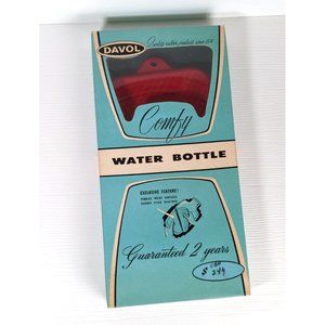 vintage 1940/50s Davol Rubber water bottle ice bag combo w/original box decor
